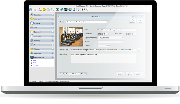 Club Manager - Software per palestre e centri sportivi